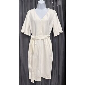NWT SexyModest Brigitte Brianna "Milan" Sheath Dress Ivory Size M
